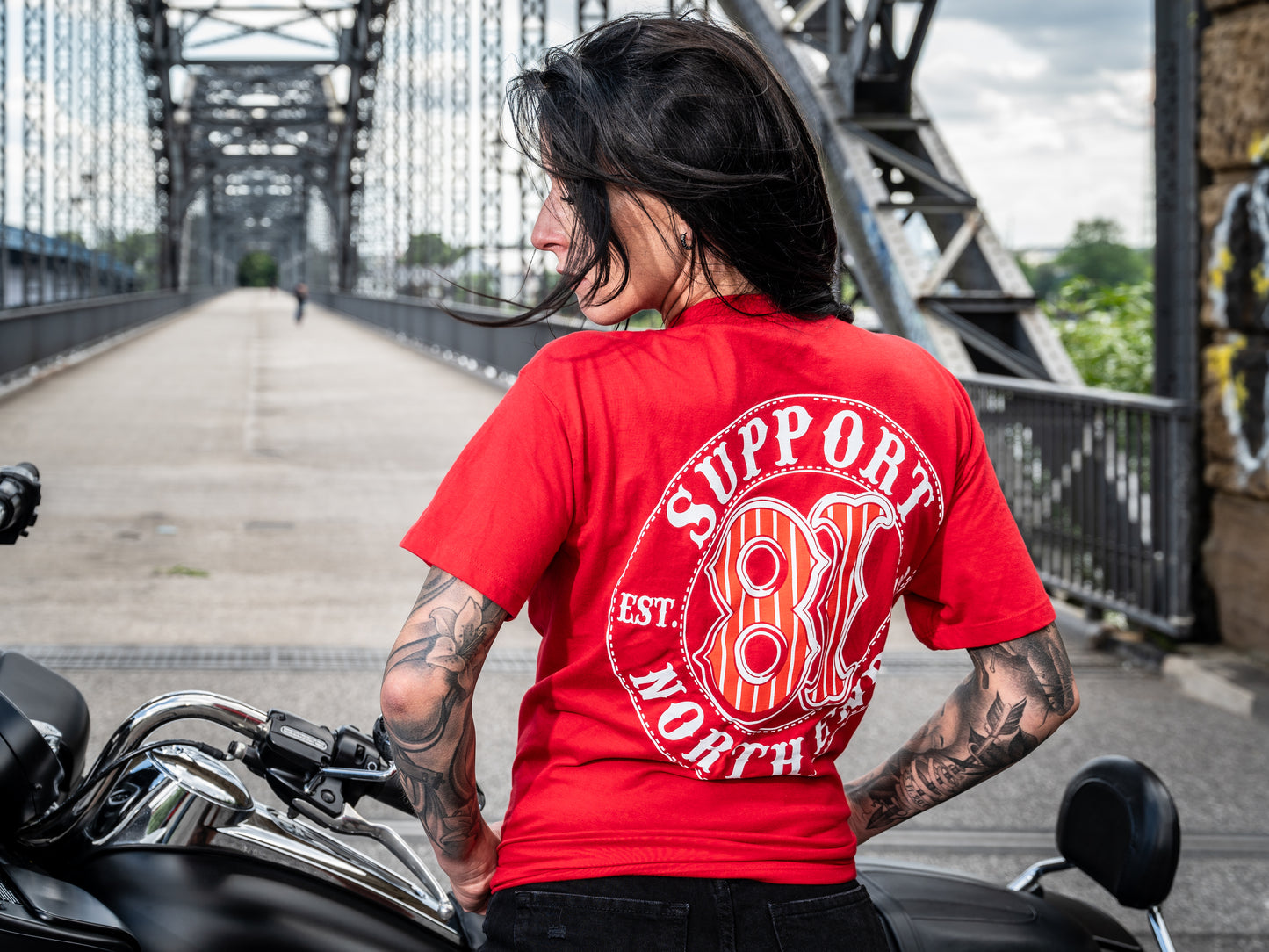 T-SHIRT "SUPPORT 81 NORTH END EST. 1990" - UNISEX