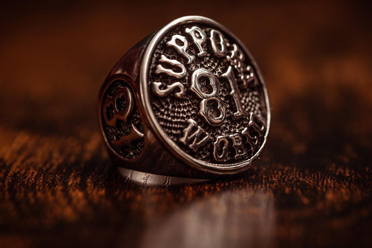 RING "SUPPORT 81 WORLD" - SILBER