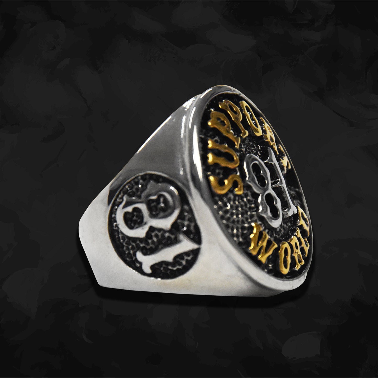 RING "SUPPORT 81 WORLD" - GOLD