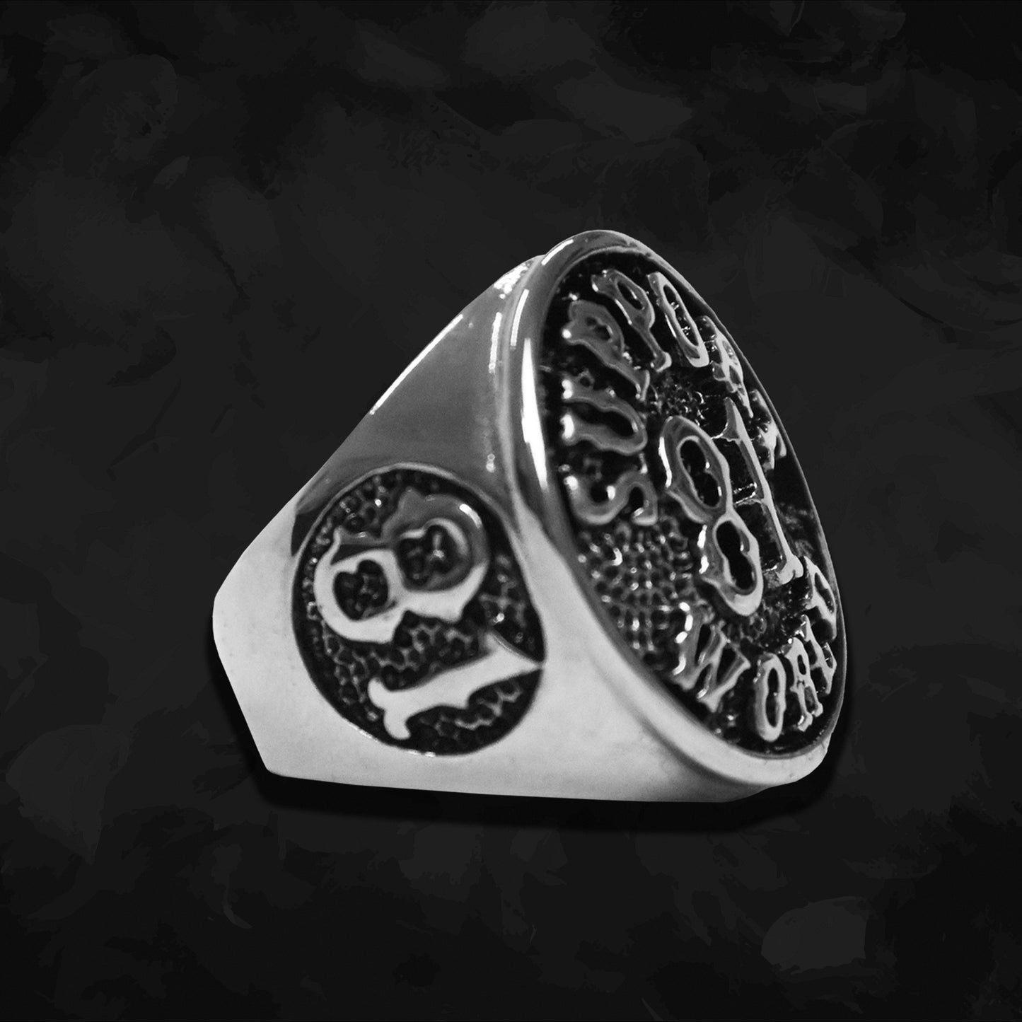 RING "SUPPORT 81 WORLD" - SILBER