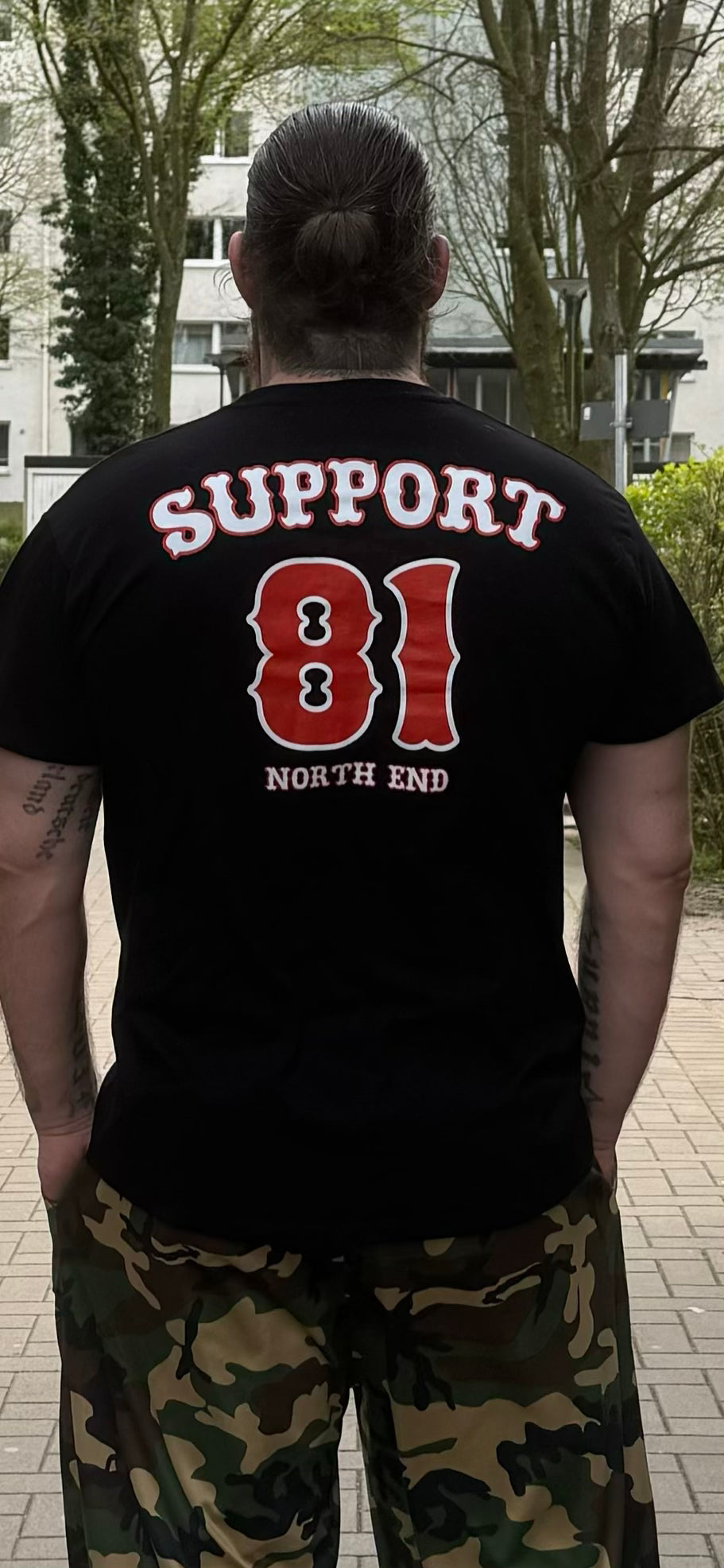 T-SHIRT "SUPPORT 81 NORTH END SPRAY" - PREMIUM