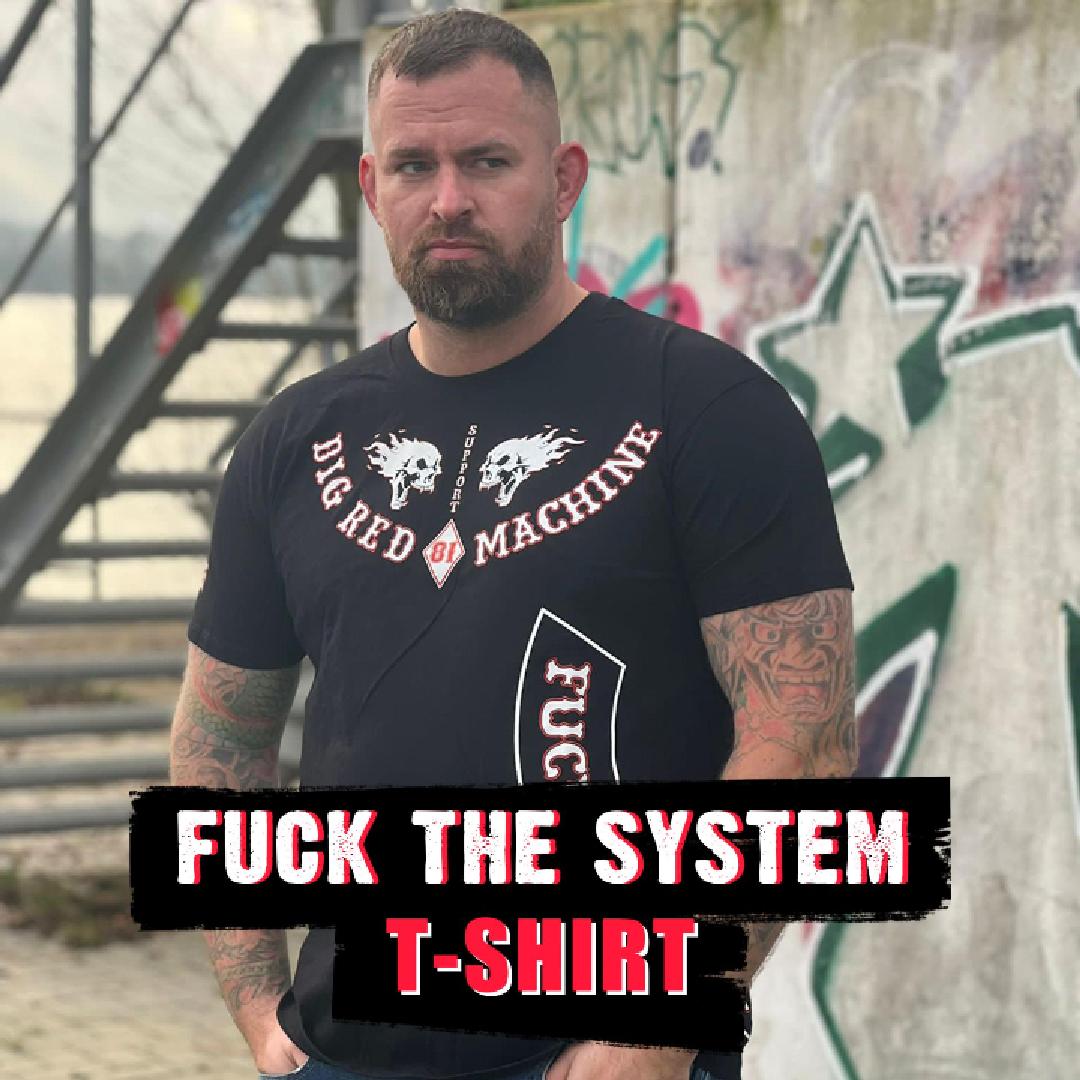 Support 81 - FuckTheSystem Shirt – Support 81 Shop HAMC North End