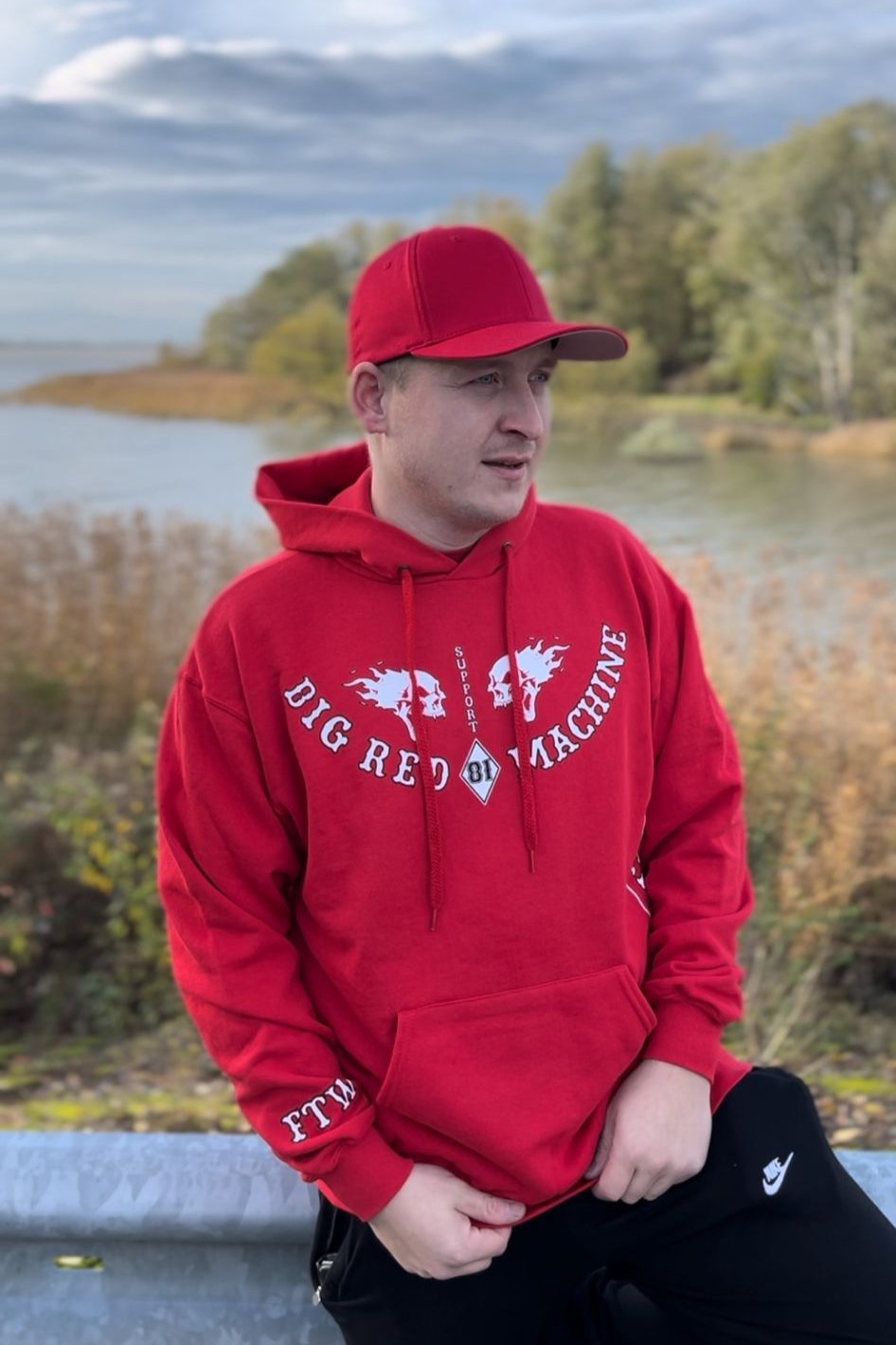 Big red hoodie best sale